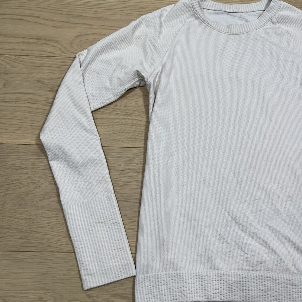 Lululemon White Long Sleeve Tee - Picture 3 of 12